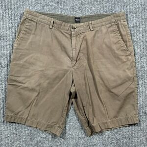 Hugo Boss Mens Chino Shorts W36" Regular Fit Khaki Casual Designer Summer